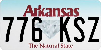 AR license plate 776KSZ