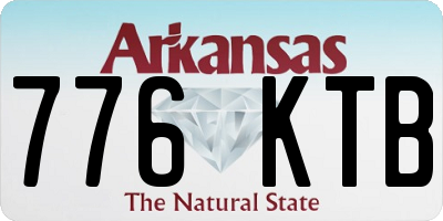 AR license plate 776KTB