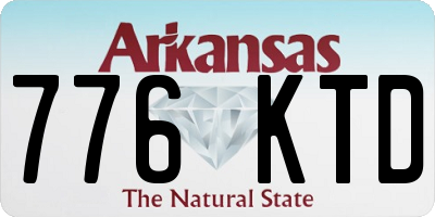 AR license plate 776KTD