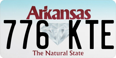 AR license plate 776KTE