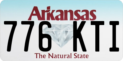 AR license plate 776KTI