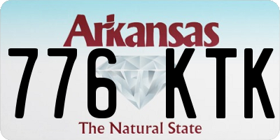 AR license plate 776KTK