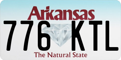 AR license plate 776KTL