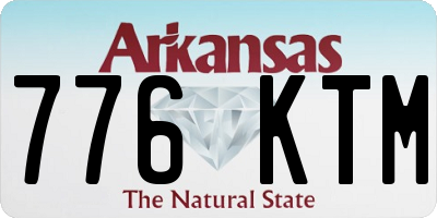 AR license plate 776KTM