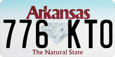 AR license plate 776KTO