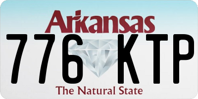 AR license plate 776KTP