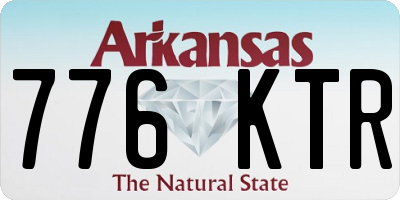 AR license plate 776KTR