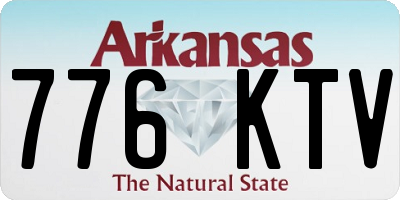 AR license plate 776KTV