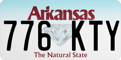AR license plate 776KTY