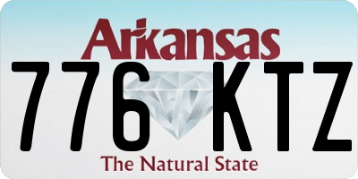 AR license plate 776KTZ