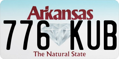 AR license plate 776KUB