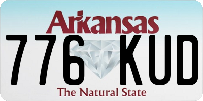 AR license plate 776KUD