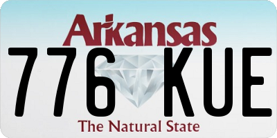 AR license plate 776KUE