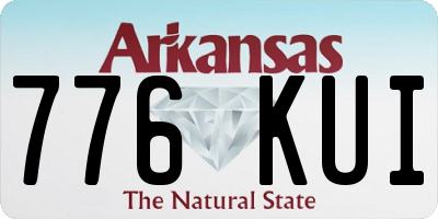 AR license plate 776KUI