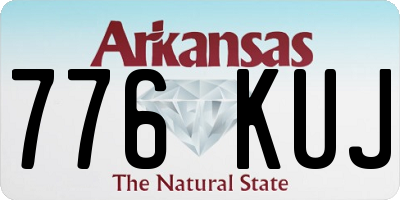 AR license plate 776KUJ