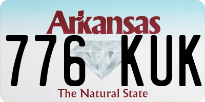 AR license plate 776KUK