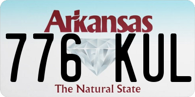 AR license plate 776KUL