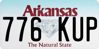 AR license plate 776KUP