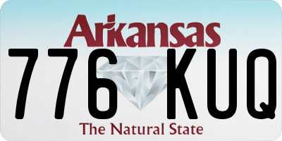 AR license plate 776KUQ