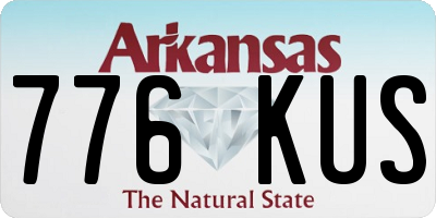 AR license plate 776KUS