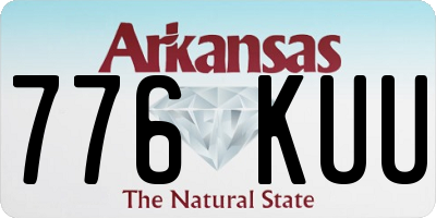 AR license plate 776KUU