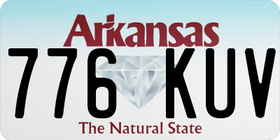 AR license plate 776KUV