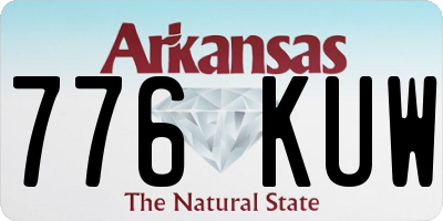 AR license plate 776KUW