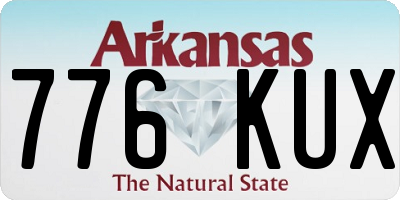 AR license plate 776KUX