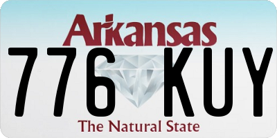 AR license plate 776KUY