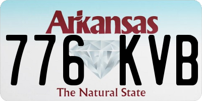AR license plate 776KVB