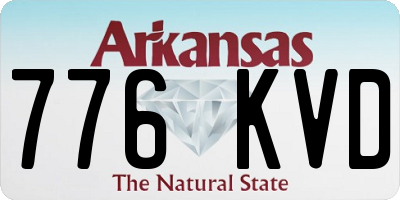 AR license plate 776KVD