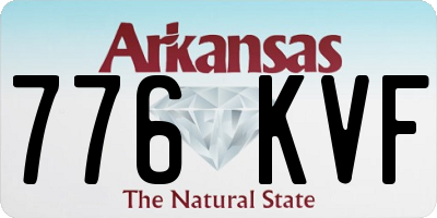 AR license plate 776KVF