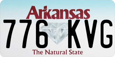 AR license plate 776KVG