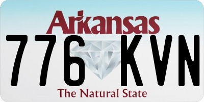 AR license plate 776KVN
