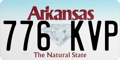 AR license plate 776KVP