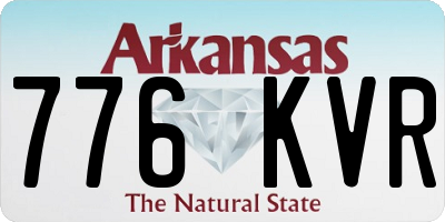 AR license plate 776KVR