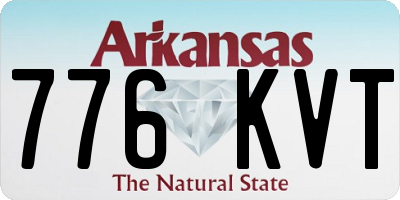 AR license plate 776KVT