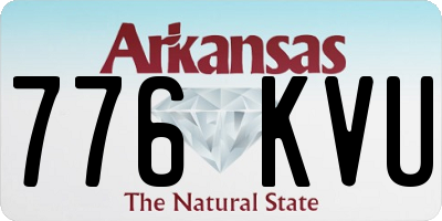 AR license plate 776KVU