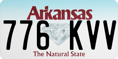 AR license plate 776KVV