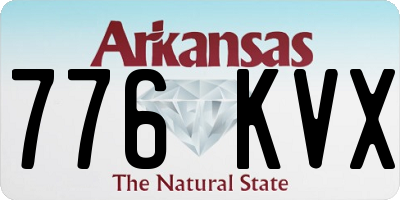 AR license plate 776KVX