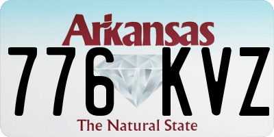AR license plate 776KVZ