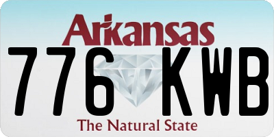 AR license plate 776KWB