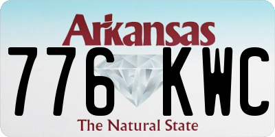 AR license plate 776KWC