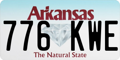 AR license plate 776KWE