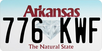 AR license plate 776KWF