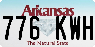 AR license plate 776KWH