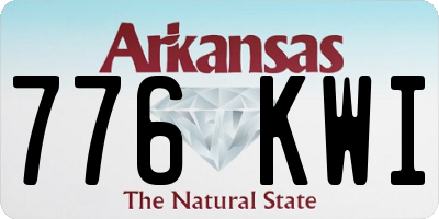 AR license plate 776KWI