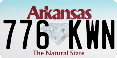 AR license plate 776KWN