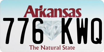 AR license plate 776KWQ