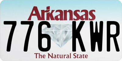 AR license plate 776KWR